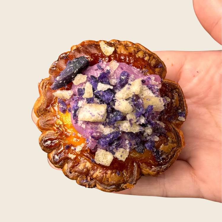 Taro Croissant Egg Tart